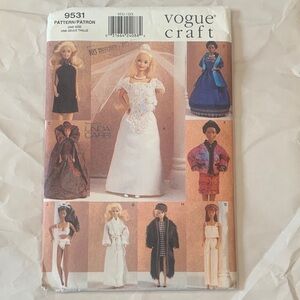 Vogue Craft Doll Clothing Pattern